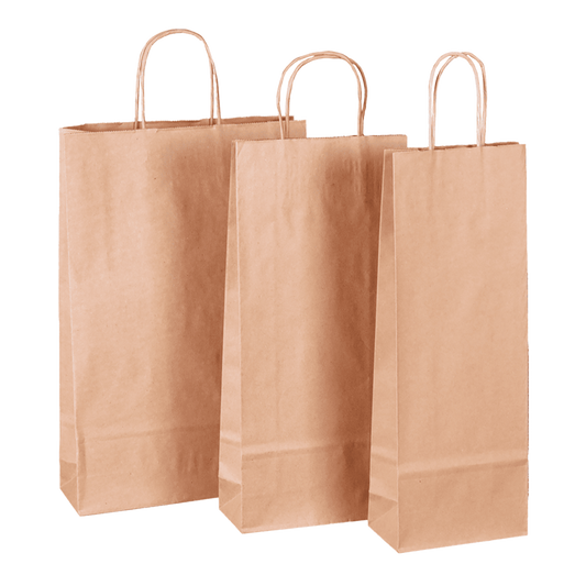 Sac Esprit Eco papier kraft brun 1 bouteille
