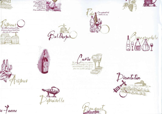 Film polypro Chai bordeaux/or 40µ 0.80x120m