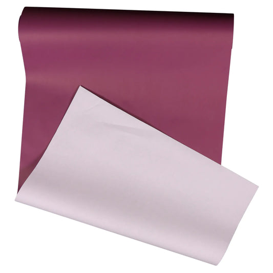Papier cadeau Offset Duo aubergine/gris 70gr 0.70x100m