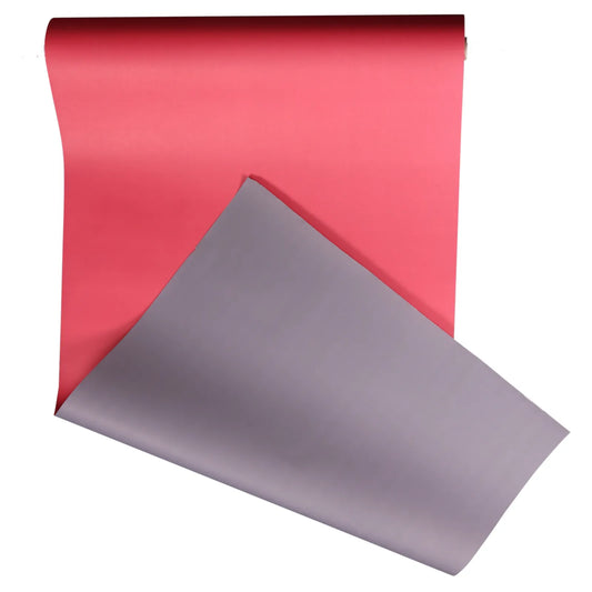 Papier cadeau Offset Duo anthracite/rouge 70g 0.70x100m
