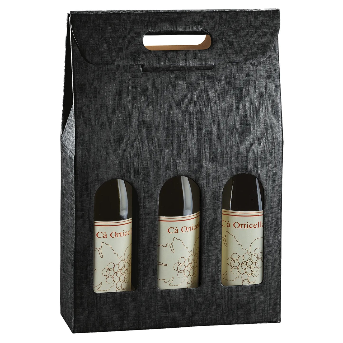 Valisette Milan carton 3 bouteilles