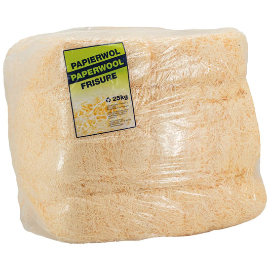 Cream-colored, sulfur-coated synthetic packing fiber (25kg bale)