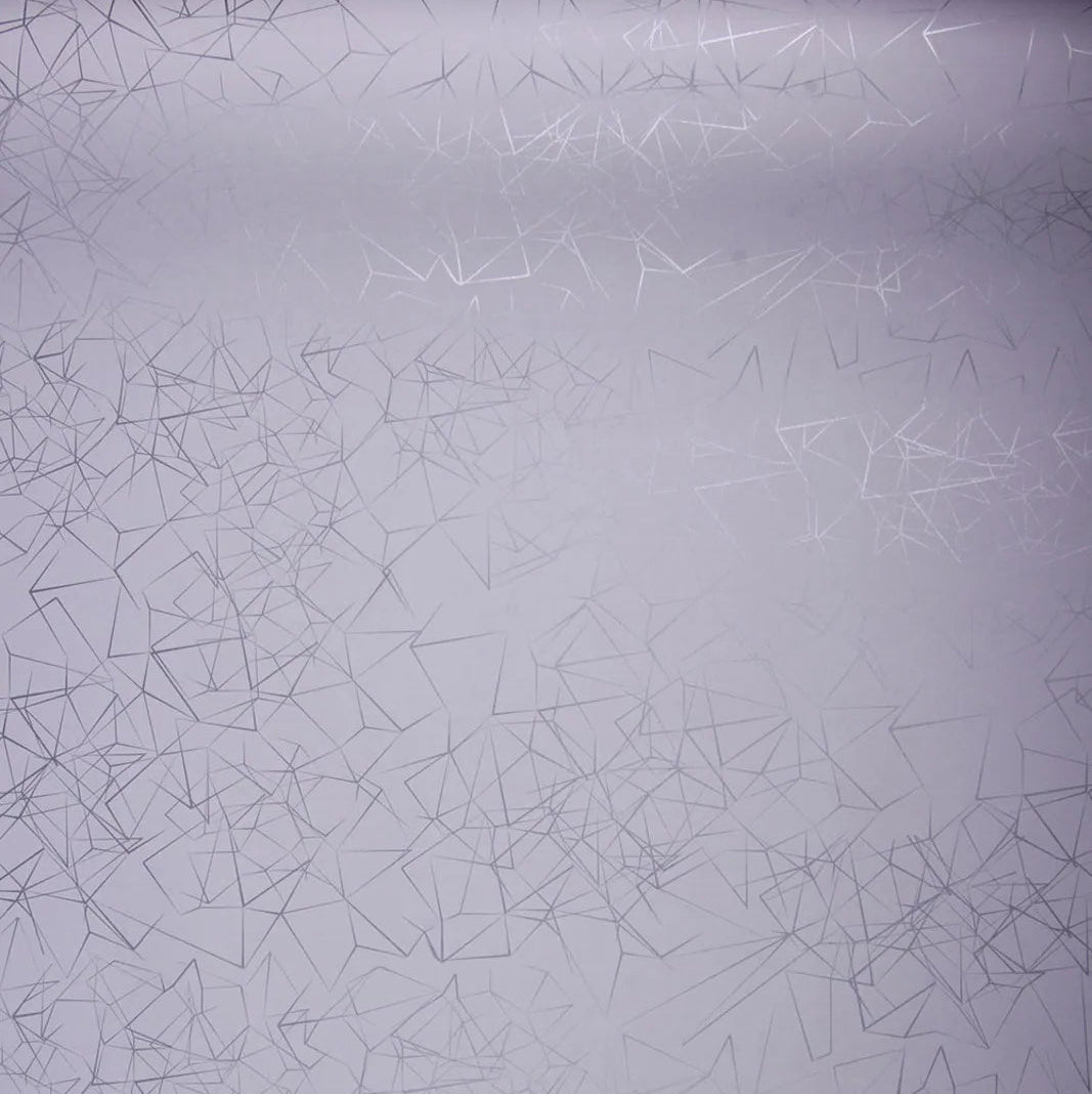 Diamy kraft coated grey/silver gift wrap 0.70x100m