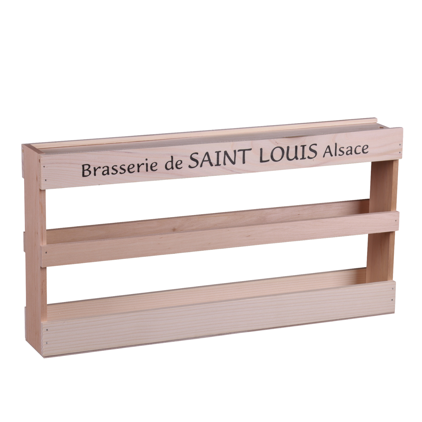 Demi-mètre Silvio bois de sapin naturel 8 bières 33cl personnalisé