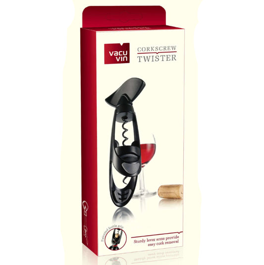 Vacuvin Twister Corkscrew Giftpack, Black