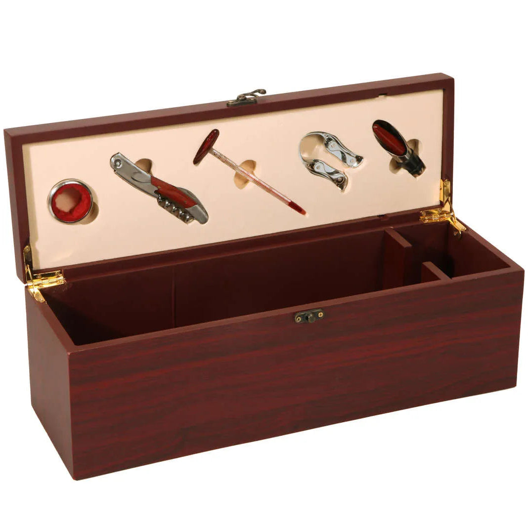 5-piece mahogany magnum wood sommelier set