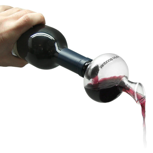 Marin glass aerator, decanter, and pourer for VinBouquet