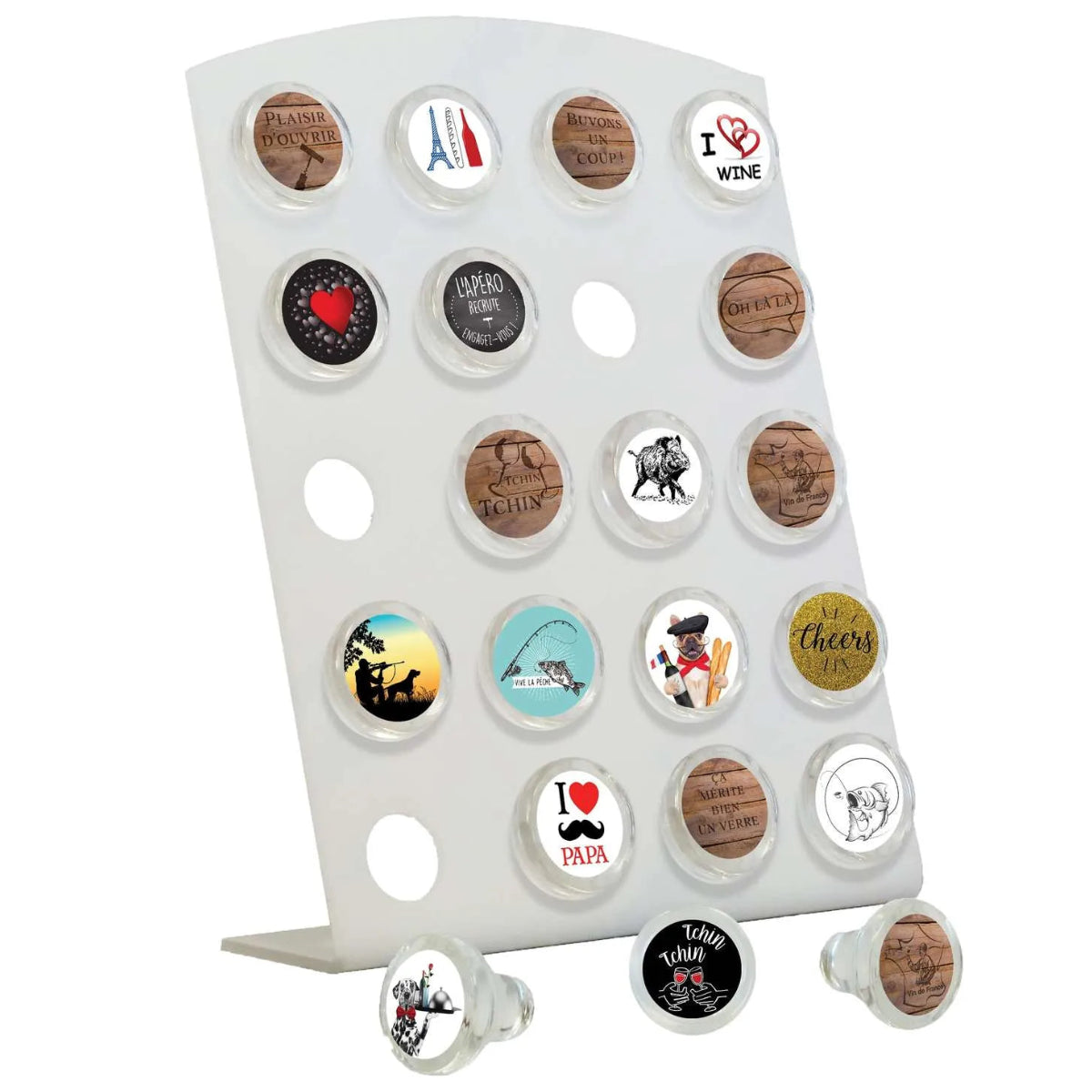 Vinolok display stand for 20 corks