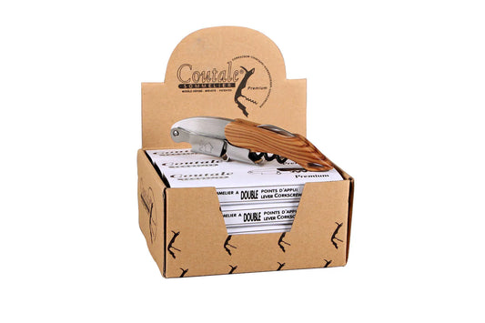Premium Sommelier with wood-effect double support (Coutale)