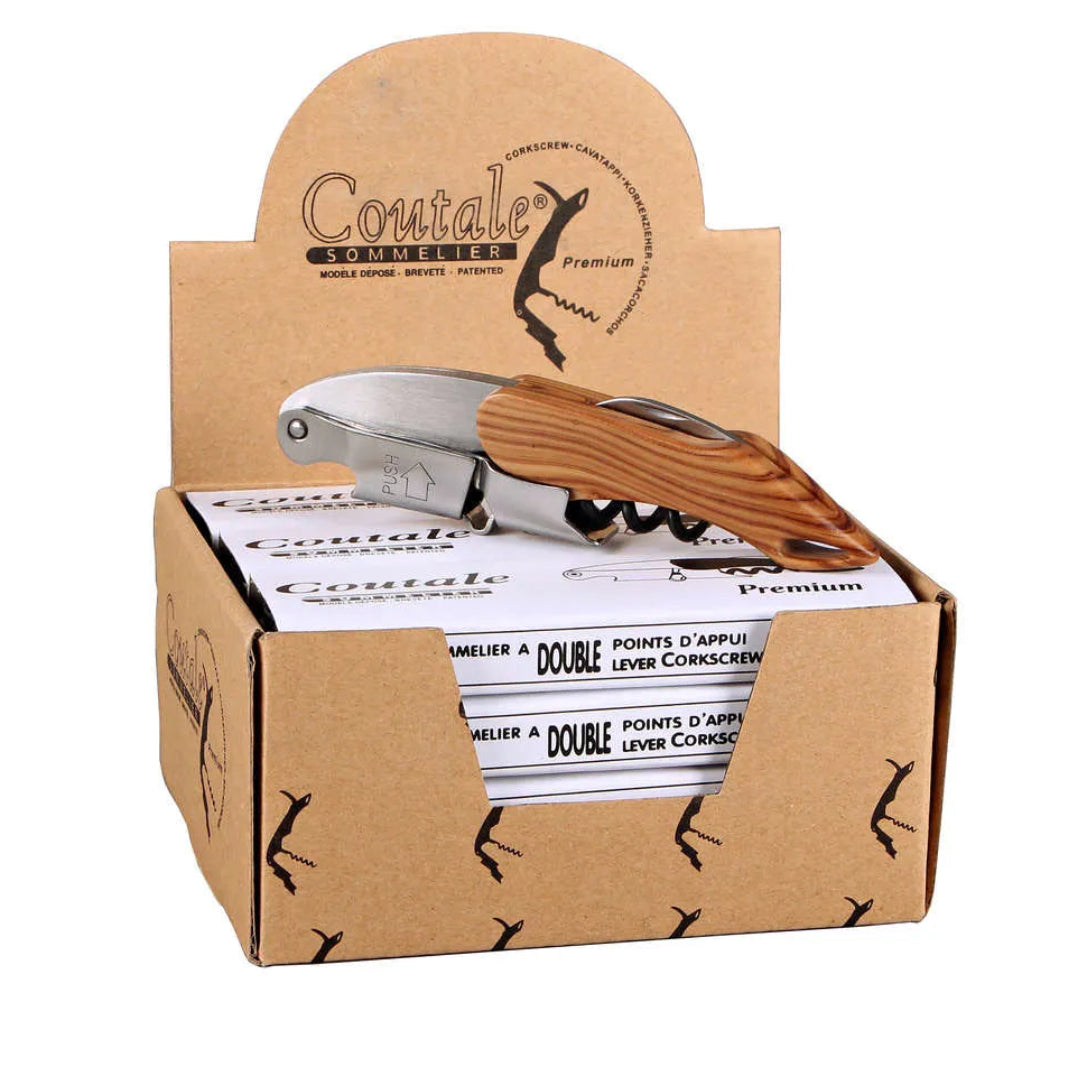 Sommelier Premium imitation bois double appui Coutale