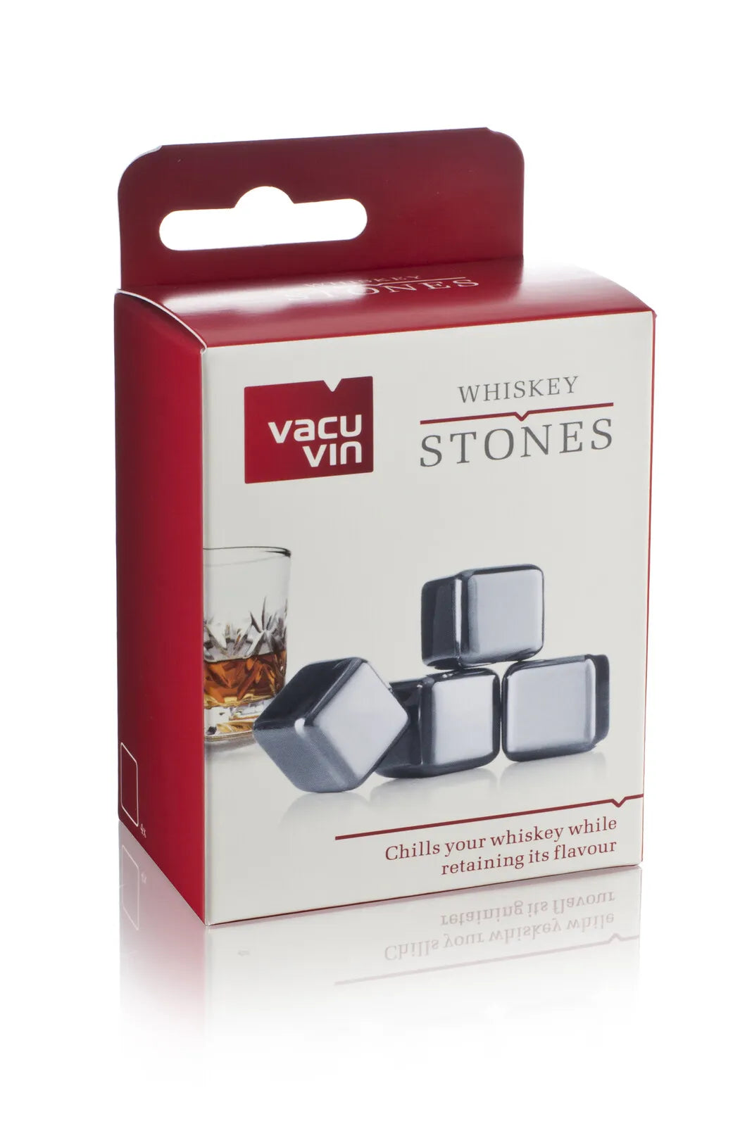 Glaçons à whisky Max inox rafraîchissant Vacuvin (4 pièces)