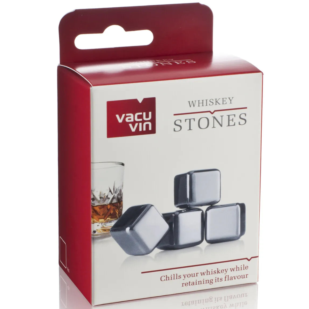 Vacuvin Max stainless steel refreshing whisky ice cubes (4 pieces)
