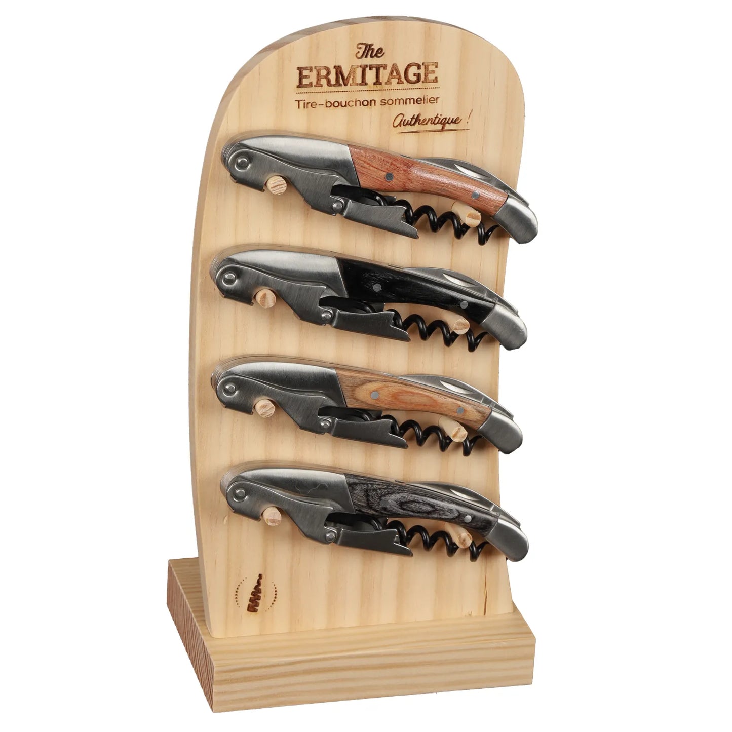 Présentoir Display Ermitage bois naturel pour 4 sommeliers
