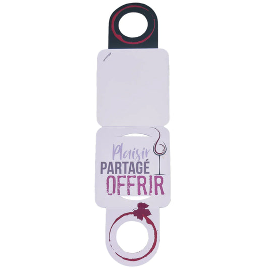 Carte message/goulot Victoria disque anti-goutte - Joyeux Anniversaire