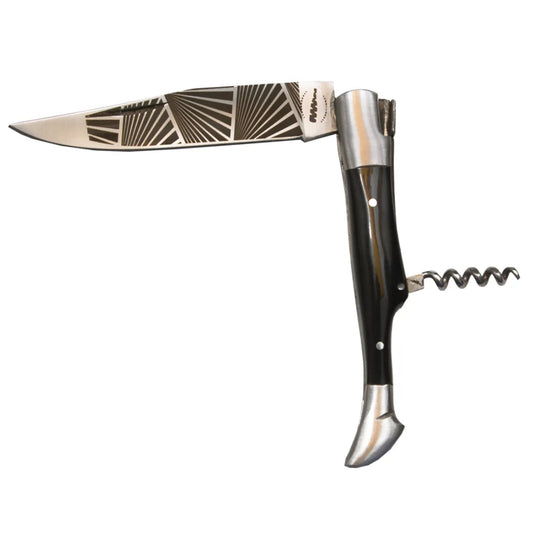 Vivarais corkscrew knife with matching wooden handle
