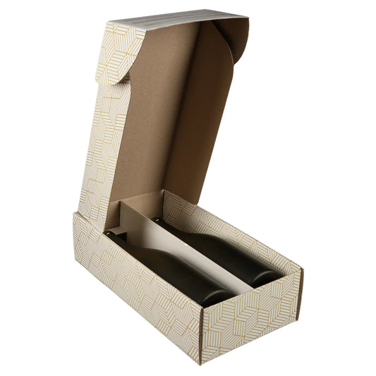 Helsinki cardboard gift box with 2 bottles