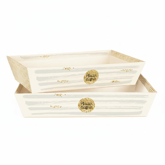 Corbeille Helsinki carton rigide rectangle 33x20x7cm
