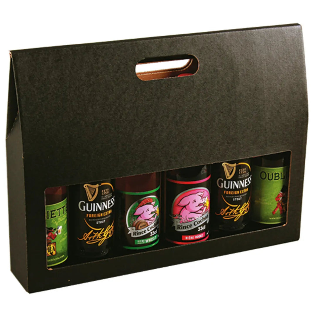 Valisette Buffalo carton kraft 6 bières 33cl (type long neck)
