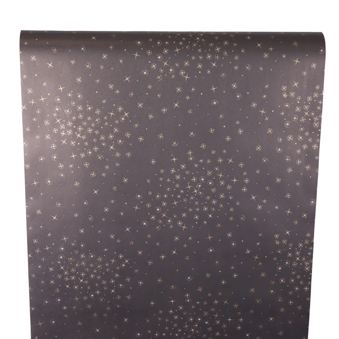 Papier cadeau Nuit kraft couché noir/or/blanc 0,70x100m