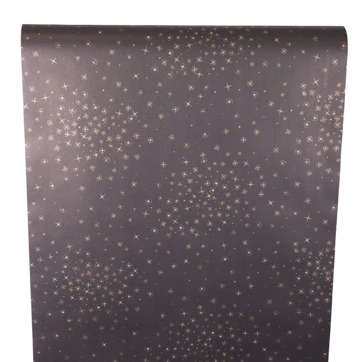 Papier cadeau Nuit kraft couché noir/or/blanc 0.50x200m