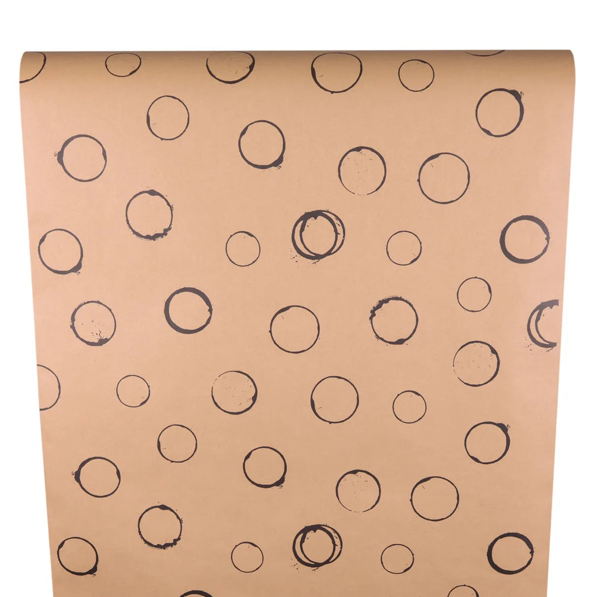 Recycled brown/black kraft Tanin gift wrap 0.70x100m