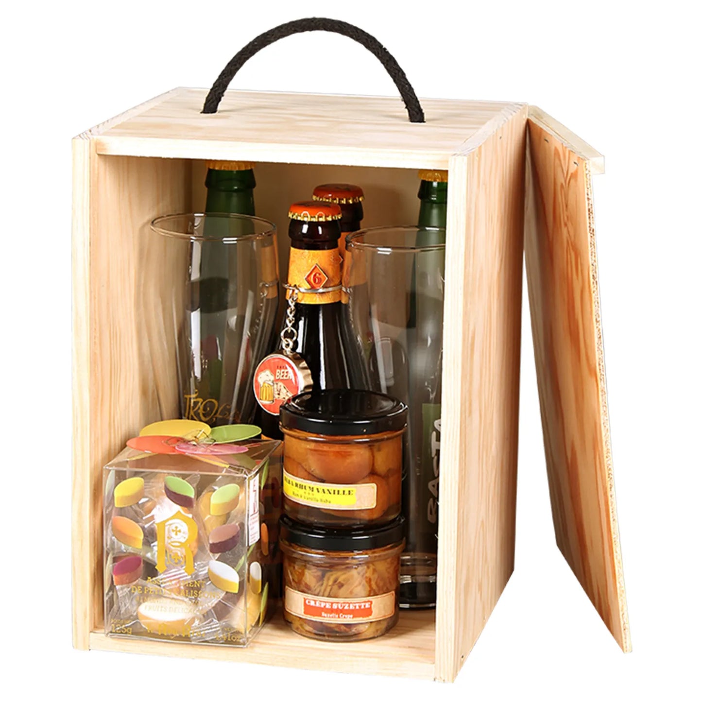 Dao wooden gift box with 9 beers (long neck type) - I can't, I have drinks