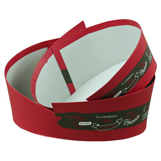 Corbeille Caracas carton rigide ovale asymétrique 28x22x7/12cm