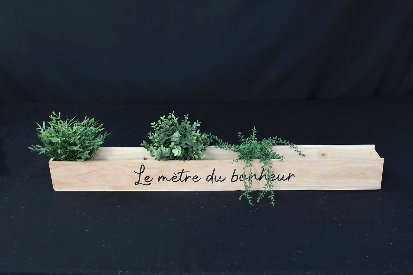 Pampelonne wooden crate for 3 bottles - The meter of happiness