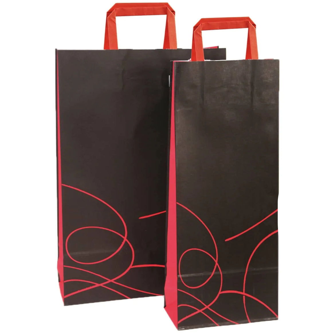 Nuance kraft paper bag for 1 or 2 bottles