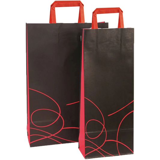 Nuance kraft paper bag for 3 bottles