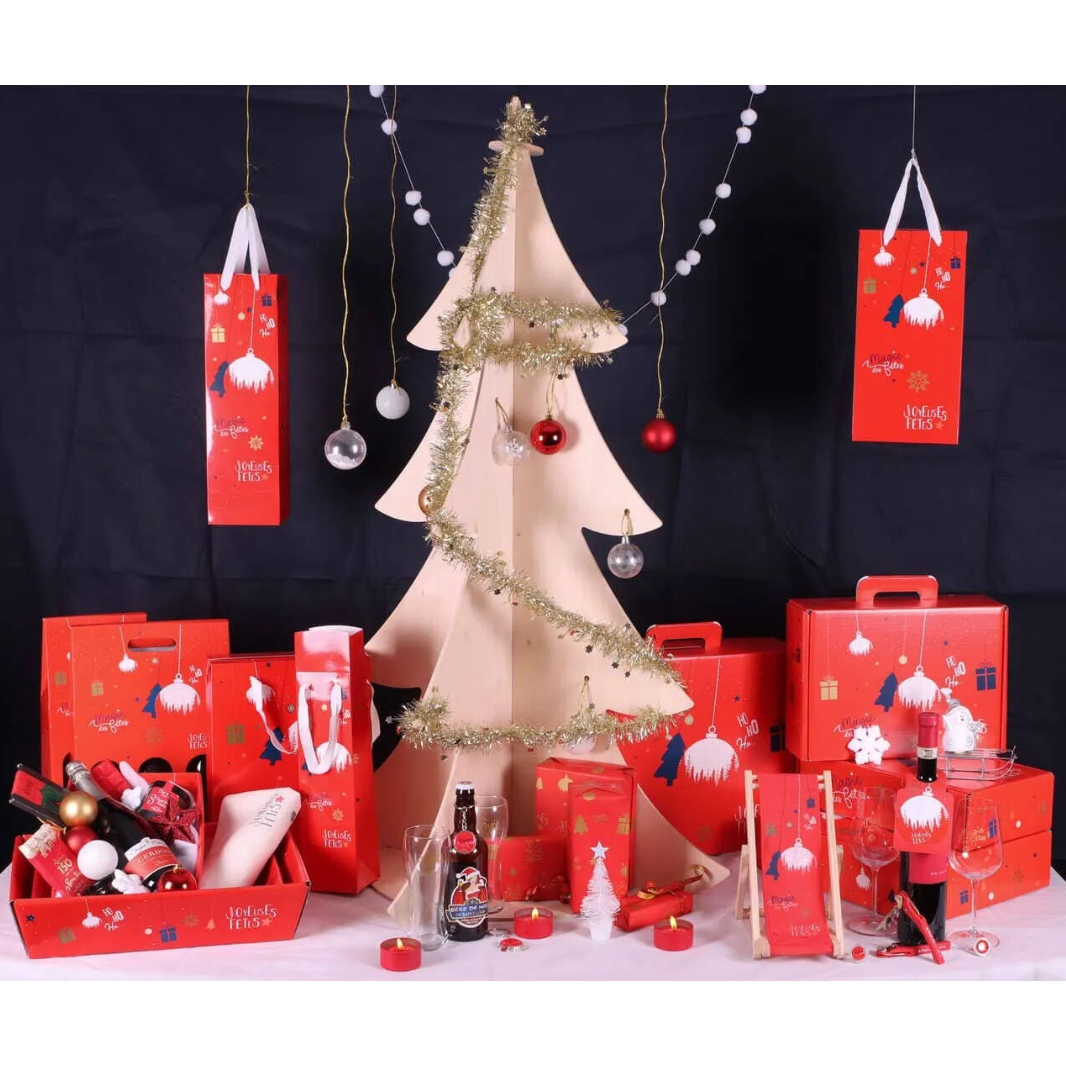 Sofia cardboard gift set with 2 bottles