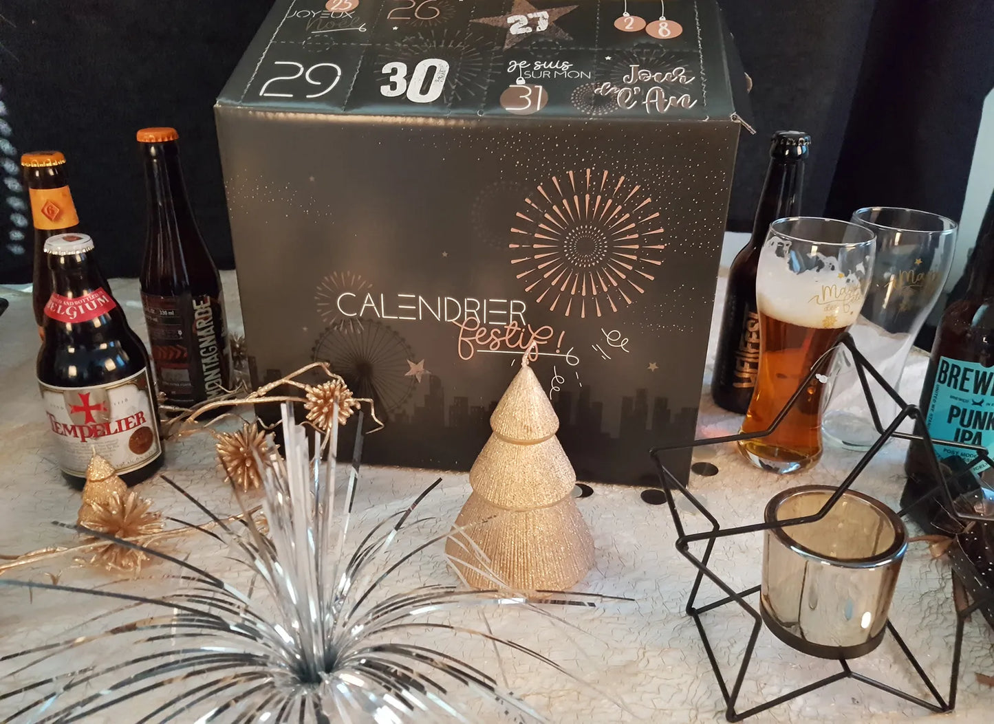 Caisse Calendrier Festif Céleste 8 cases 50cl
