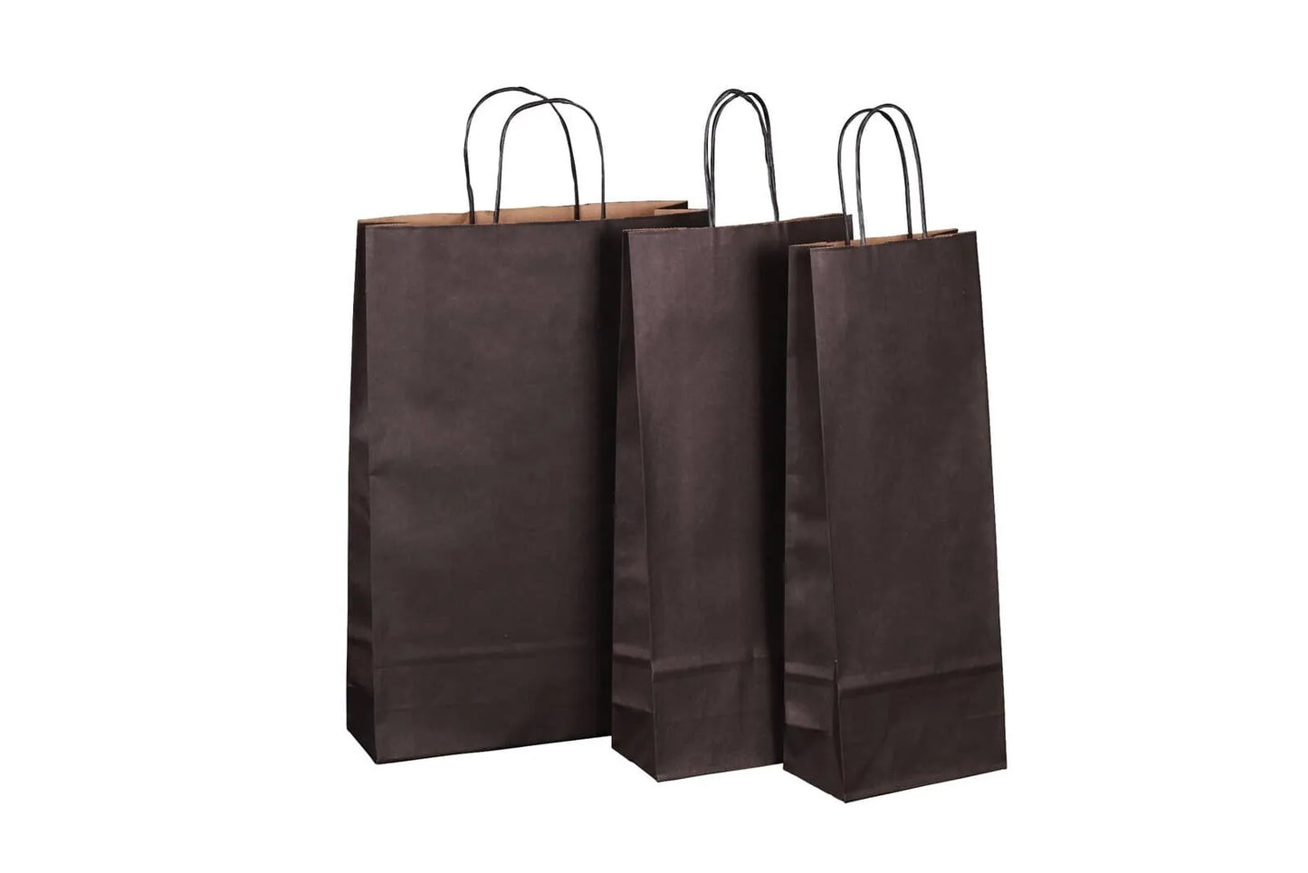 Black Esprit Eco Kraft Paper Bag for 2 Bottles