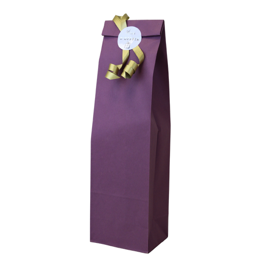 Pochette Esprit Eco kraft lie de vin recyclé 1 bouteille