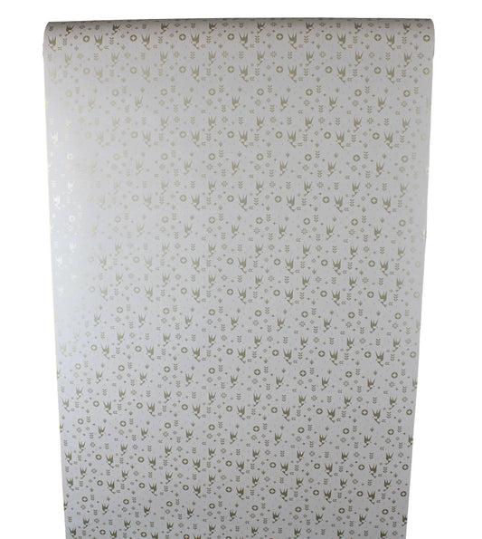 Papier cadeau Ravenne papier couché beige/or 0.70x100m