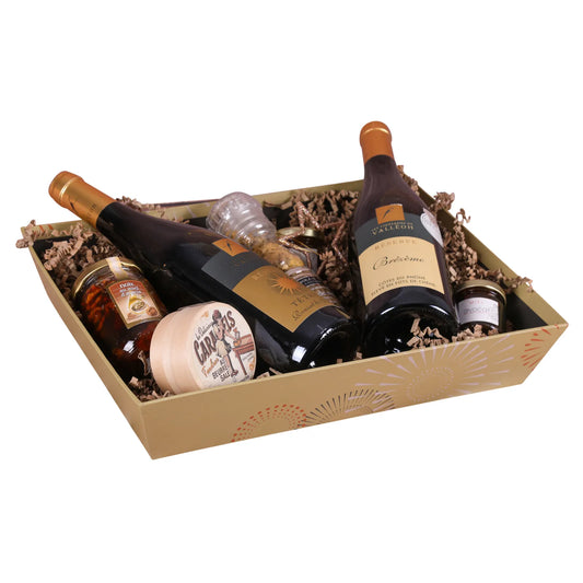 Ibiza rigid cardboard rectangular wastebasket, 36x27x7cm