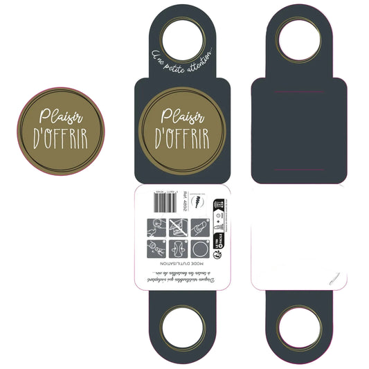 Message card/Victoria bottle neck with anti-drip disc - The Joy of Giving