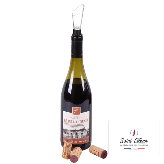 Gabin anti-drip crystal pouring spout, Saint Alban (2 pieces)