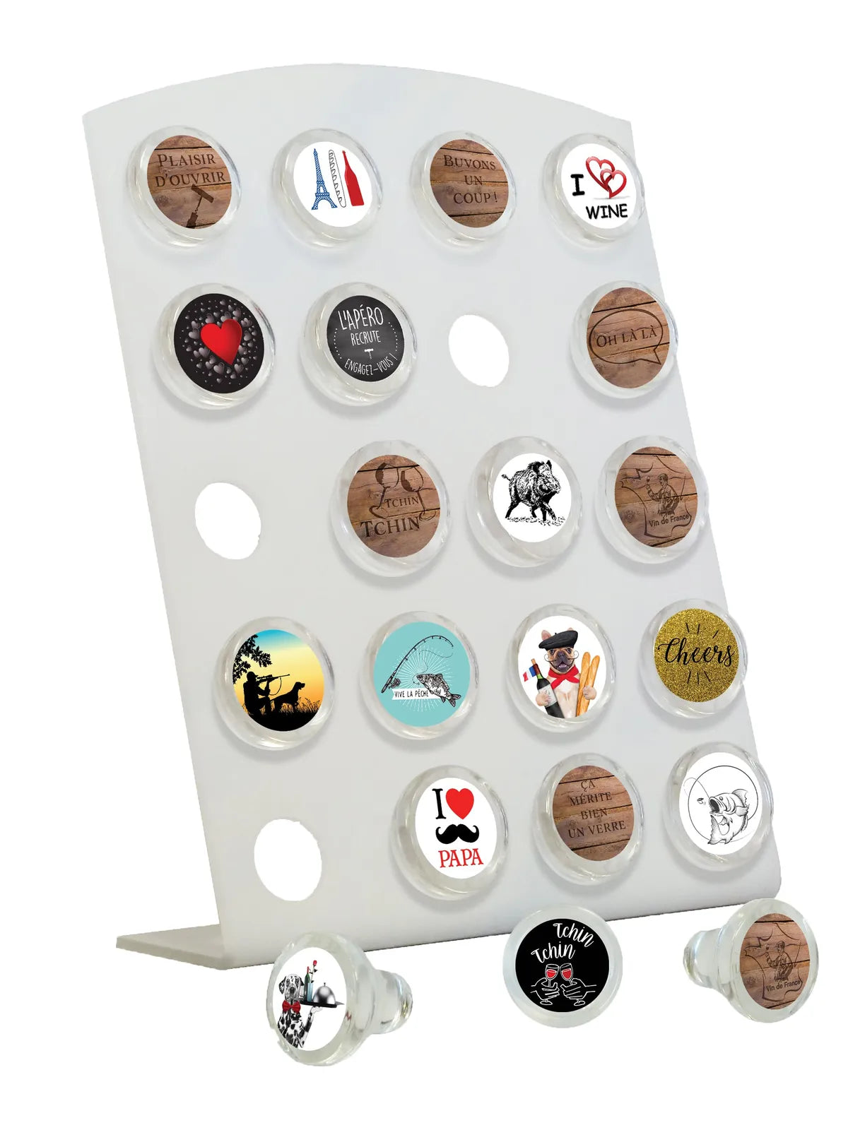 Vinolok crystal stopper - 2CV yellow