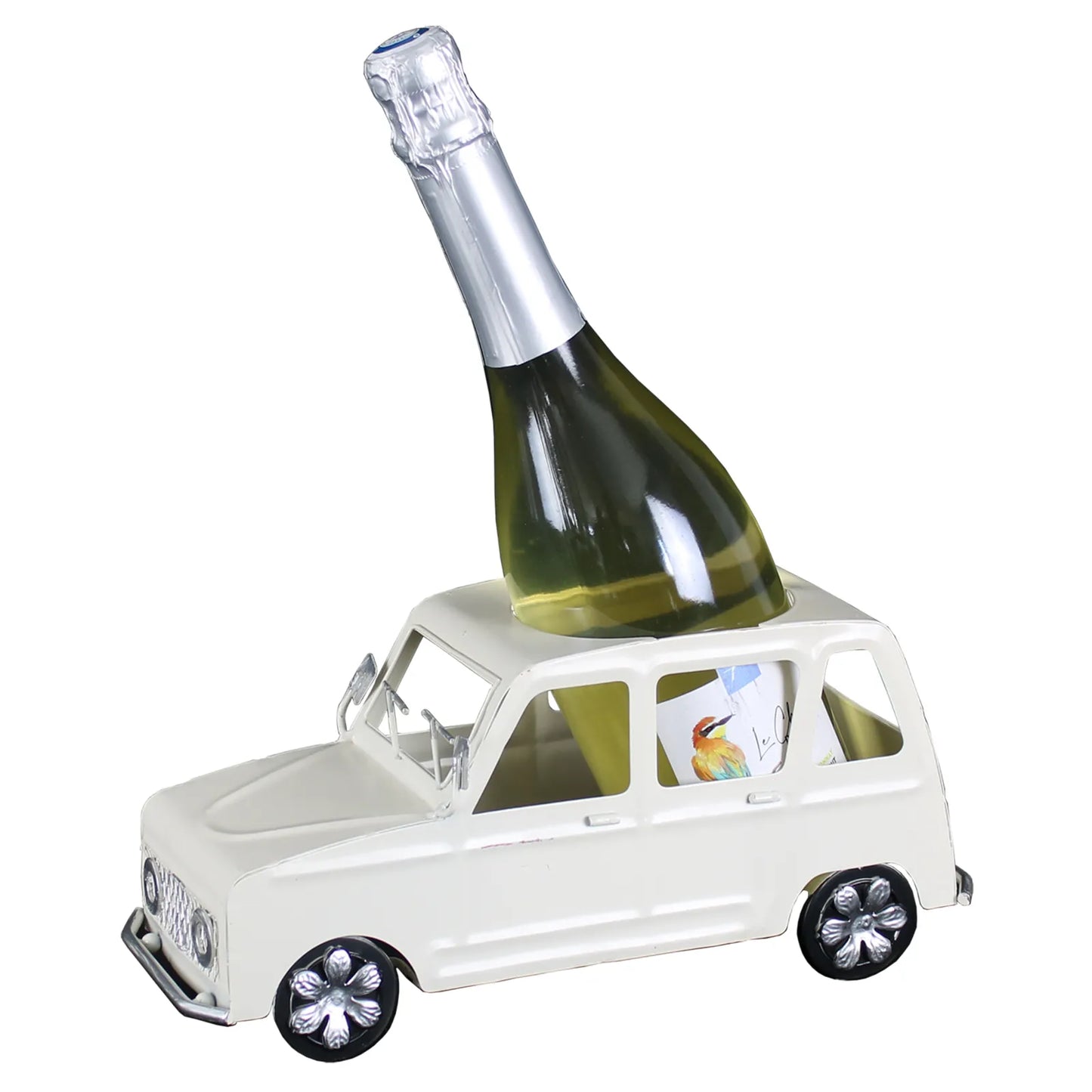 Support bouteille Félix métal beige - 4L
