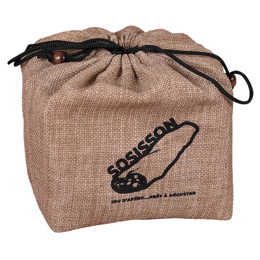 Sosisson Appetizer Game, 50 beer mat playing cards, 10 sausage cards
