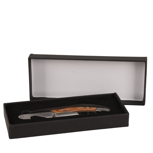 Sommelier Terence double support light wood handle gift box