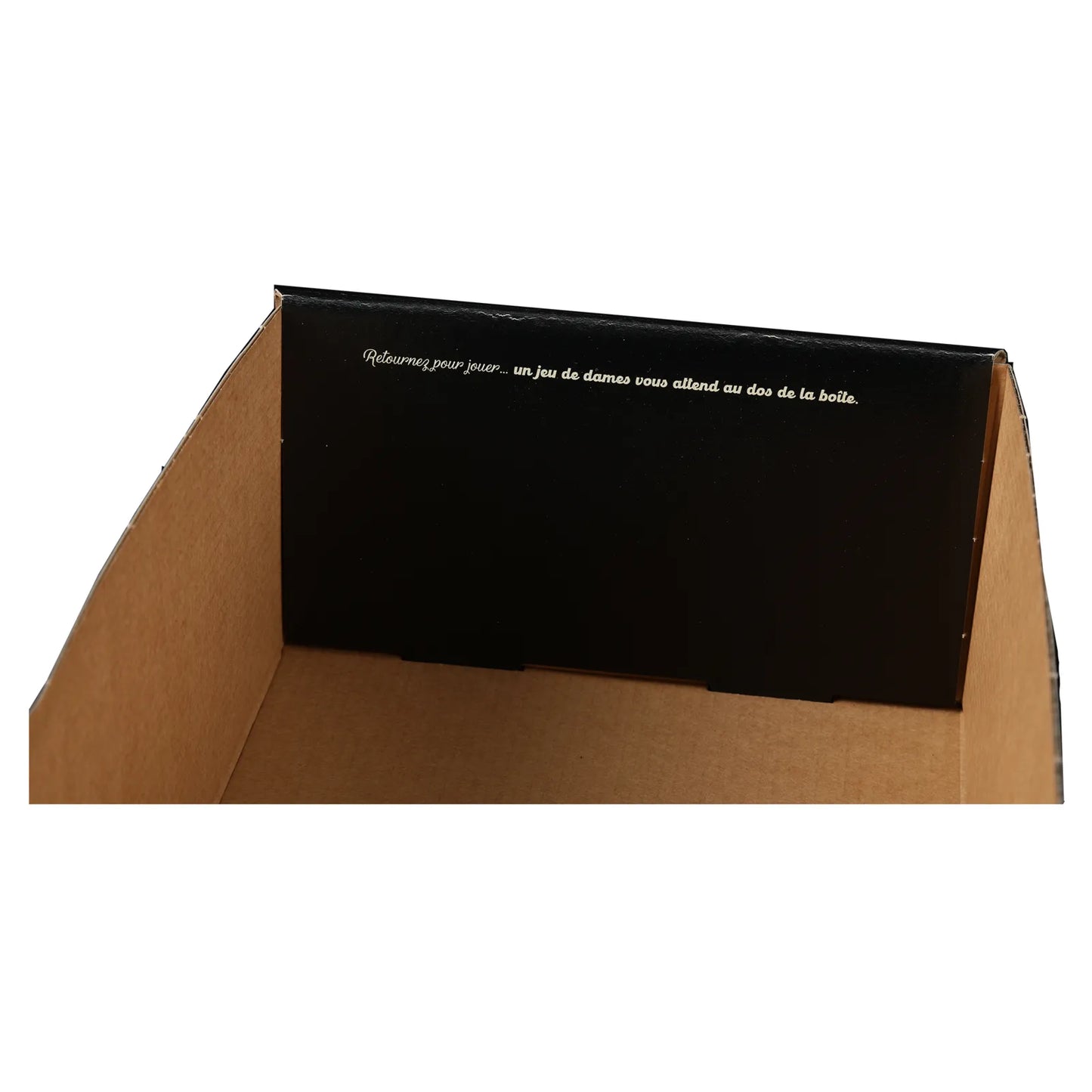 Boite couvercle Petra carton jeu de dames 33x18x10cm