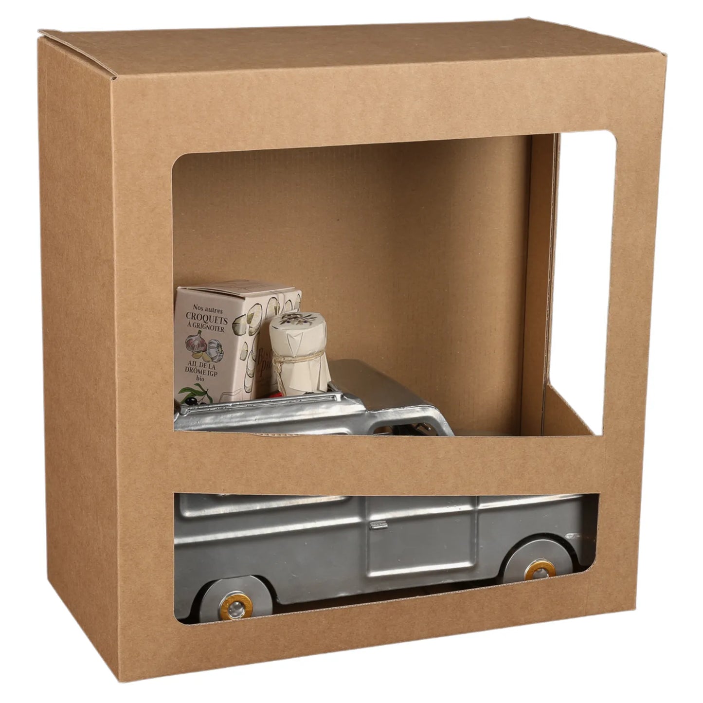 Support bouteille Félix métal gris/cuivre - 4L fourgonette