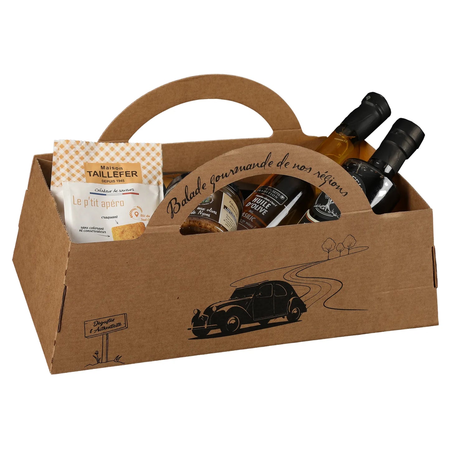 Panier Arsene carton kraft 34x18x11cm
