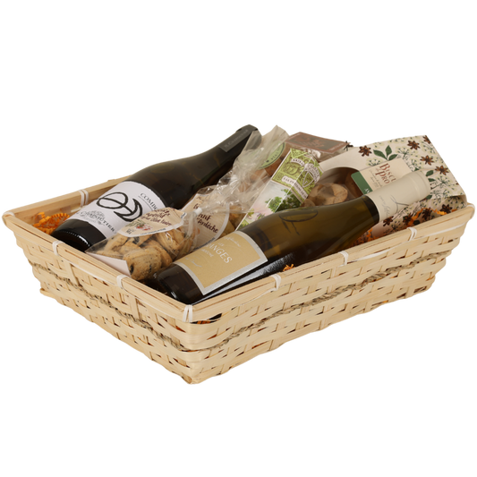 Corbeille Naya bambou naturel rectangle 36x26x8cm