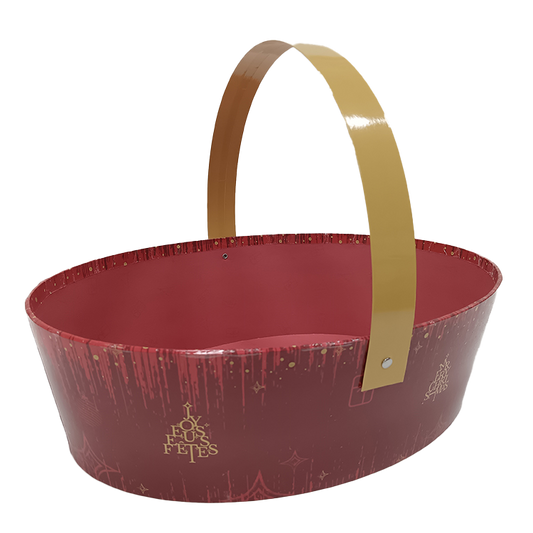 Panier Bellagio carton rigide ovale 31x22x9cm