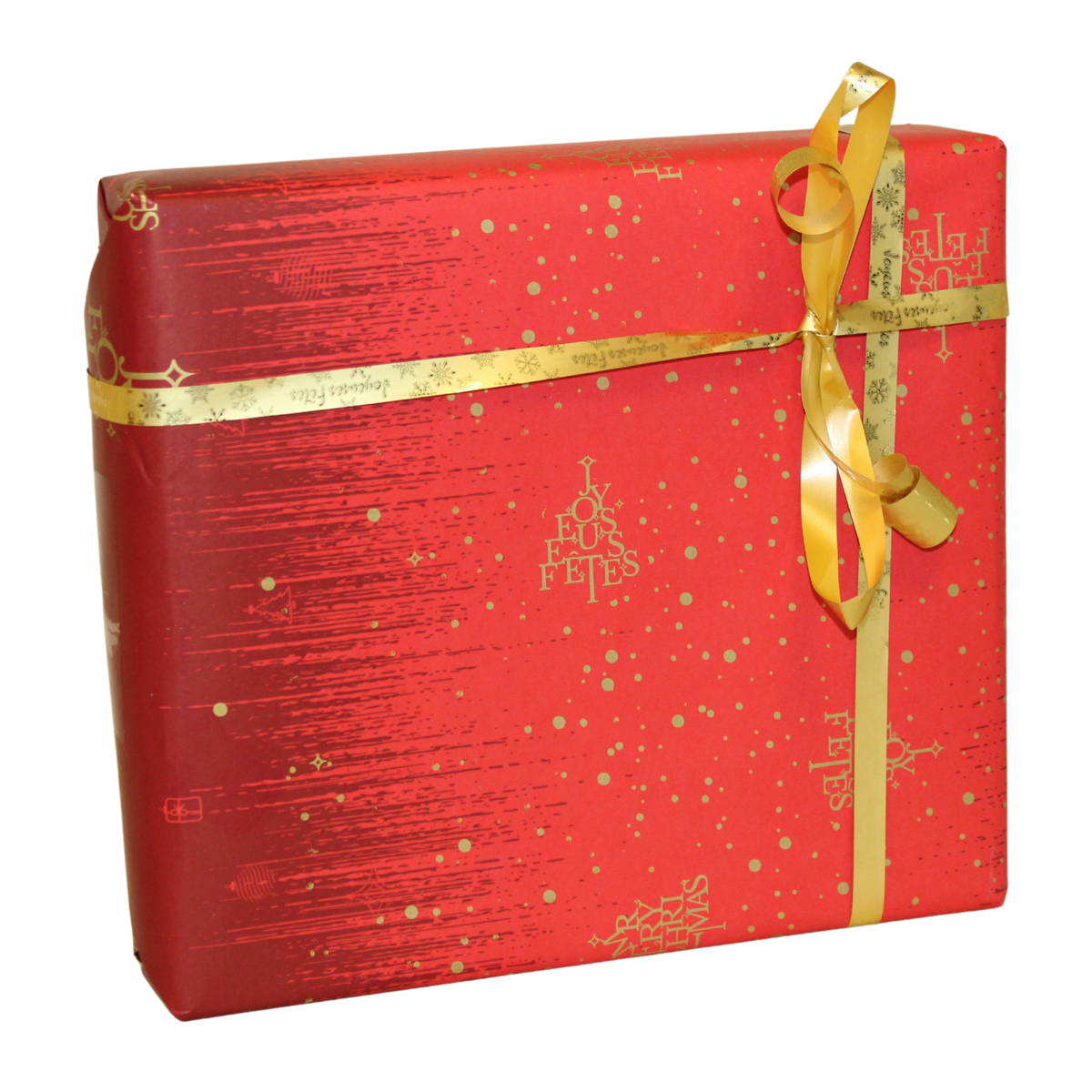 Bellagio red/gold coated gift wrap, 0.50 x 200 m