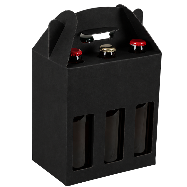 Valisette Buffalo carton kraft 6 bières 33cl (2x3 - type long neck)