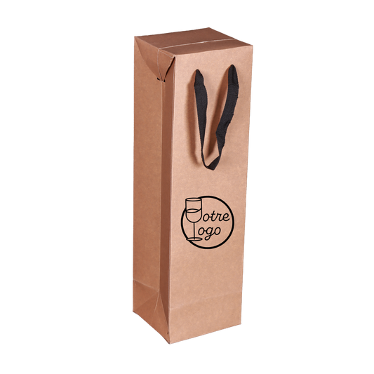 Boxbag 1 bouteille 10x9x36 cm personnalisé